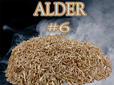 Alder Minuto®- no 6 is a smoker wood chip  ranging in sizes  ge 3 mm and le 4mm.  What a great wood for smoking  fish and delicate foods! Alder Minuto®- no 6 is a smoker wood chip  ranging in sizes  ge 3 mm and le 4mm.  What a great wood for smoking  fish and delicate foods!
