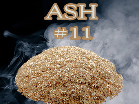 Ash Piccolo® no 11 ranging in sizes ge .5 mm and le 1 mm. This smoking  wood chip is small but packed with great smoky flavor. 