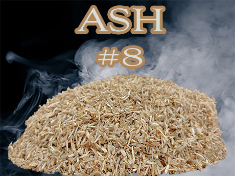 Ash Minuto®  no 8, ranging in sizes ge 2 mm and le 3 mm. This smoker wood chip is small but is packed with great smoky flavor.  Ash Minuto®  no 8, ranging in sizes ge 2 mm and le 3 mm. This smoker wood chip is small but is packed with great smoky flavor.