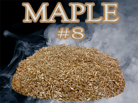 Our Maple Minuto®  no 8 dices into pieces ranging from ge 2 mm and le 3 mm. Produces a very mild and sweet smoke!  Colors the food nicely!  Our Maple Minuto®  no 8 dices into pieces ranging from ge 2 mm and le 3 mm. Produces a very mild and sweet smoke!  Colors the food nicely!