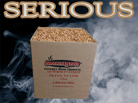 Our Minuto®  serious box  is a cubic foot of great smoker wood chips for the “serious” smoker!   This is a lot of great smoky flavor!  Our Minuto®  serious box  is a cubic foot of great smoker wood chips for the “serious” smoker!   This is a lot of great smoky flavor!
