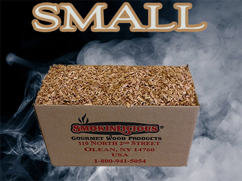 The small Minuto® box is tilted revealing the great amount of smoker chips included! Please select one species and the size smoker wood chip.  The small Minuto® box is tilted revealing the great amount of smoker chips included! Please select one species and the size smoker wood chip.