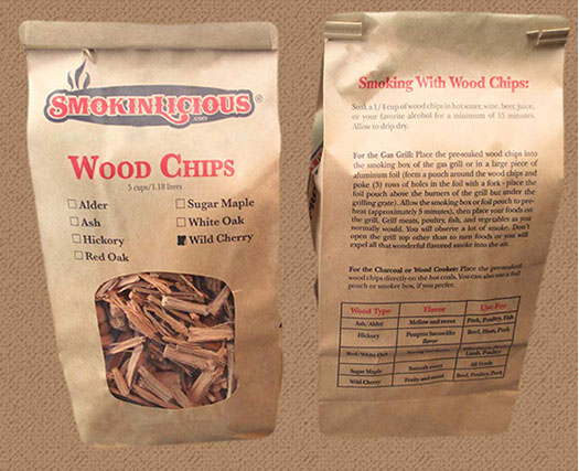 Our TinTie bagged Grande Sapore® is the perfect introduction to our Bark free Smoker wood Chips. Just enough to get you started with your smoker